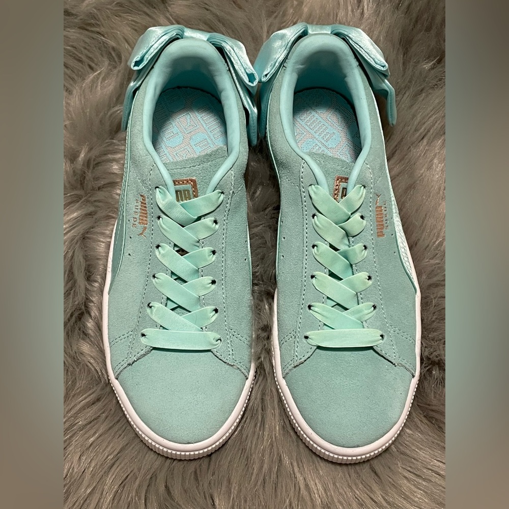 Puma satin bow sneakers